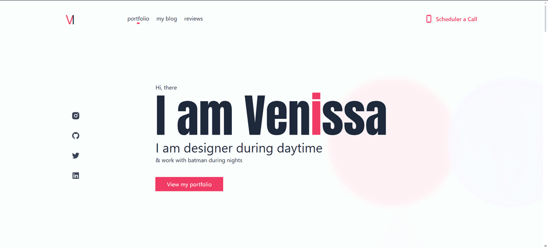 Venissa's Portfolio